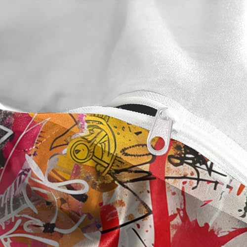 Housse de couette de qualité supérieure imprimé 3D Danseuse de Graffiti - 8