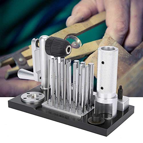 Jump Ring Maker, Professional Ring Jewelry Maker Tool Ring Maker Tool Stainless Steel Manual Wire Drawing Machine Bending Ring Maker Tool Comes With 20 Mandrels From 2.5Mm To 12Mm #TOP4