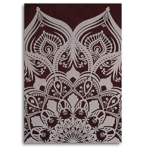Impression Giclée Mandala Bohème sur Toile | Triptyque Mural Grand Format