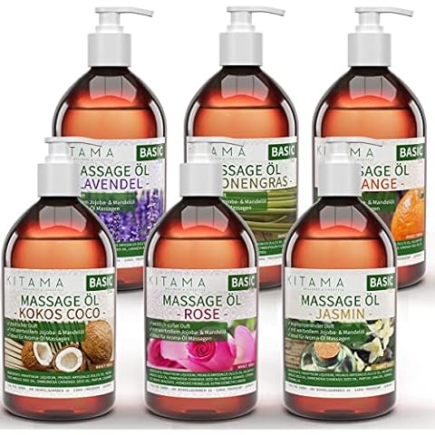 Kitama Huile aromatique pour massage - Aroma Set 5 x 500ml Cover