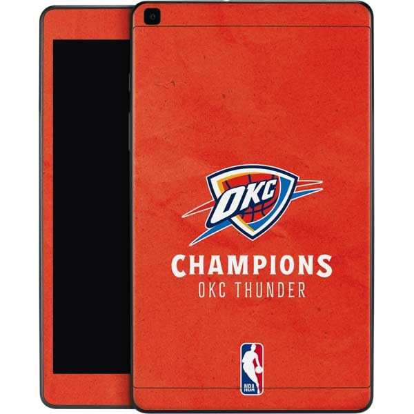Skinit Decal Tablet Skin Compatible with Galaxy Tab A 8in (2019) - Officially Licensed 2025 NBA Champions Oklahoma City Thunder Design
