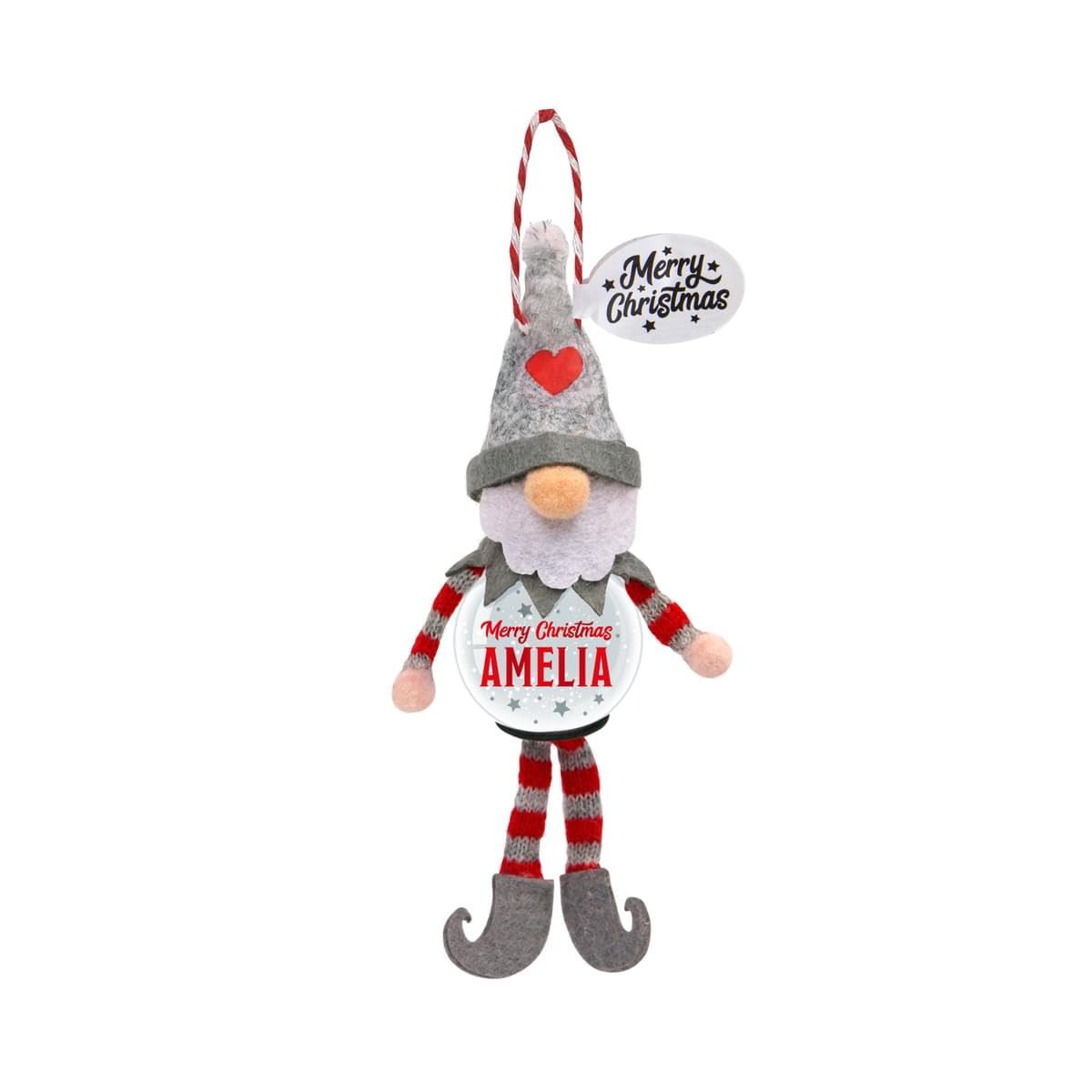 Personalised Snowglobe tree decoration (Amelia) — image 1