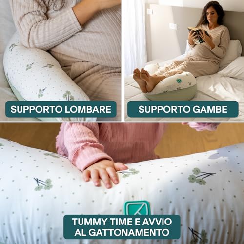 Koala Babycare Cuscino Gravidanza Per Dormire Xxl Sfoderabile - Cuscino Allattamento Ipoallergenico Ed Ergonomico - Federa Esterna 100% Cotone - 4