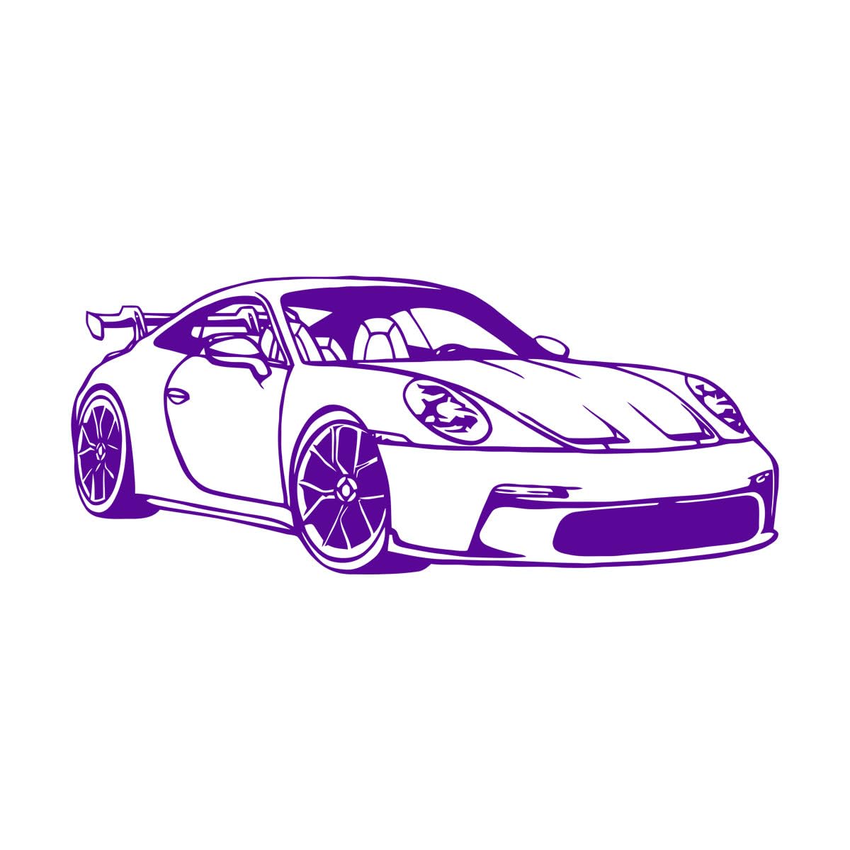 Sports Cars Wall Decals Vinyl Art Home Decor Living Room Kids Bedroom Garage Repair Shop Decoration Decals Poster Murals Extra Large - 65x154cm — image 1