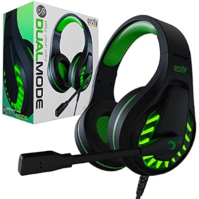 Orzly Gaming Headset for PC and Gaming Consoles compatible with PS5, PS4, XBOX SERIES X | S, XBOX ONE, Switch & Steam Deck with noise cancelling mic - RXH-30 Sagano Edition