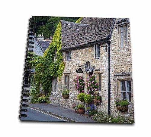 Livre de mémoire Angleterre Castle Combe Cotswolds 12x30,5 cm multicolore