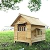 Dog-HouseDog-Houses-for-Large-Dogs-OutsideOutdoor-Dog-HouseWaterproof-and-Moisture-Proof-Wooden-ShelterVarious-Specifications-Available-Color-E1-Door-2-Windows-2-Visors-Size-XX-Large Waterproof Ventilate Dog House