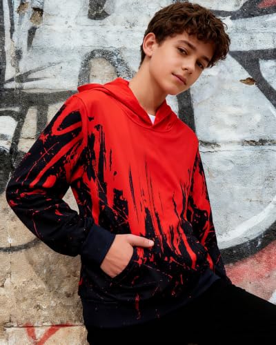 Image of Lovekider Boys Hoodie Kids 3D Print Graphic Pullover Sweatshirt 6-16 Years