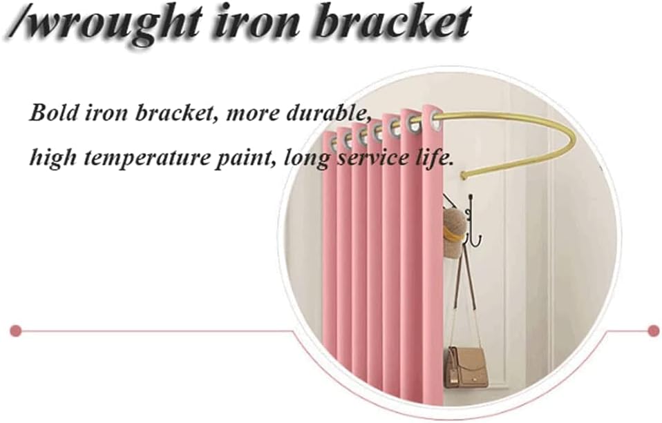 Fashion Changing Rooms Clothing Store Fitting Room U-Shaped Temporary Locker Room Portable Changing Room Easy to Assemble Dressing Room Bedroom Furniture
