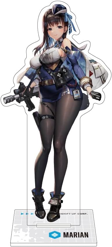Algernon Products NIKKE Acrylic Stand, Marian, Approx. W 1.7 - 4.2 x H 4.7 inches (43 - 106 x 120 mm), Acrylic