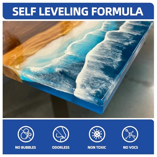 1 Gallon Crystal Clear Epoxy Resin Kit,1:1 Volume Ratio, High Gloss Finish, UV Resistant, Fast Cure, Ideal for Art, Jewelry, Crafting, Tumblers & More - Includes Resin & Hardener - Image 5