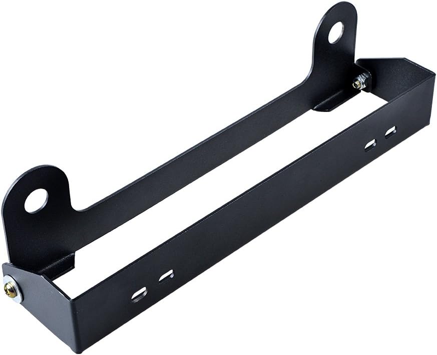 Flip-Up 254mm Hawse Fairlead Mounted License Plate Holder Mount Bracket (Black)
