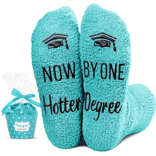 HAPPYPOP 2025 Graduation Gifts - Congrats Grad Socks for Women Men, College 8th Grade...