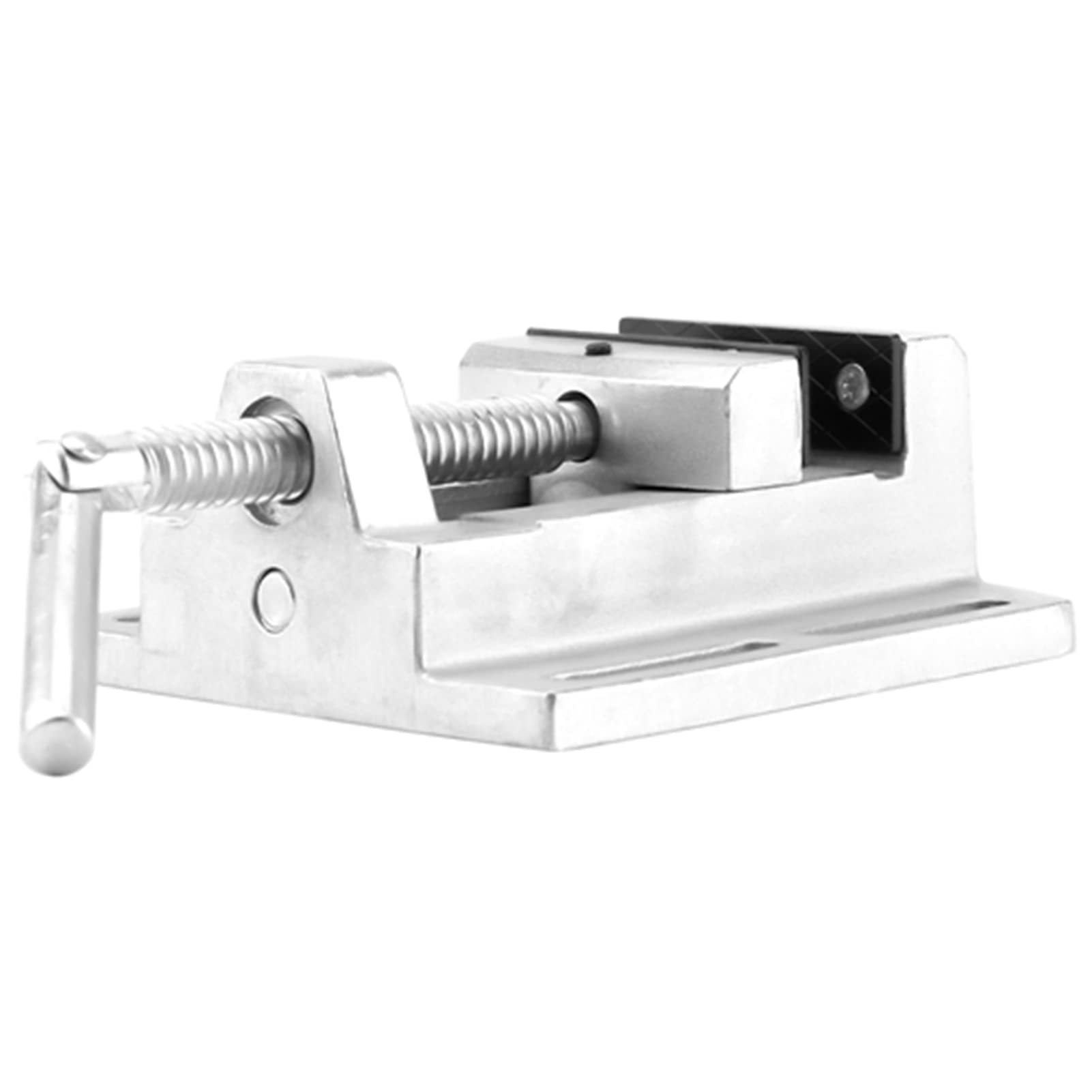 Morsa da banco industriale per trapano, robusta e di alta qualità, 2,5 pollici; morsa per fresatura e foratura, corpo in alluminio con base rettificata di precisione, design