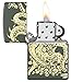 Zippo Dragon Design Green Matte Pocket Lighter