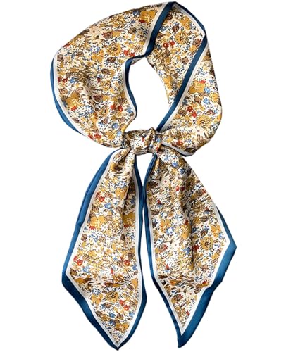 Dailyacc Hair Scarf for Women Fashion Silky Satin Headscarf Wrap Breathable Lightweight Neck Scarves For Handbag -1U2