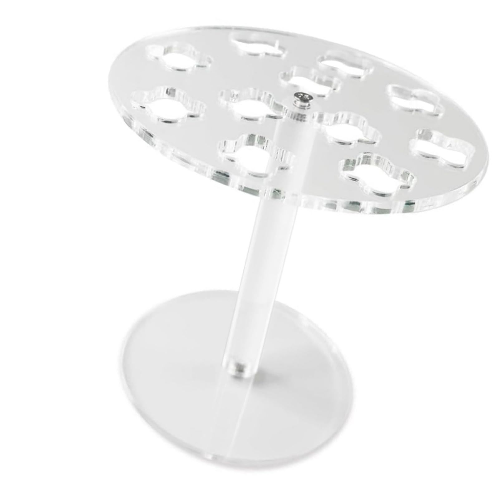 CRFFZ 11 Slot Scissors Organizers Clear Desktop Stand for Salon Tool Barber Combs Storage Solution Acrylic Scissors Stand