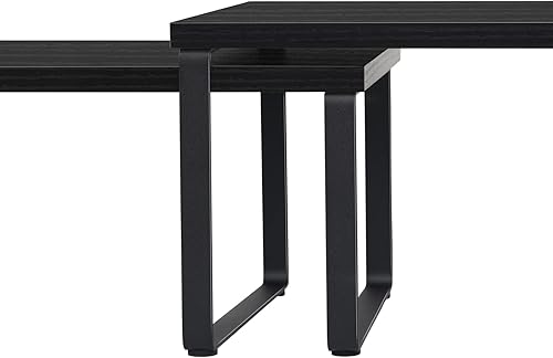 Miniatura 7 de Juego de 2 organizadores de estantes de encimera, estantes de madera para gabinetes de cocina, organizador de gabinete expandible, estante