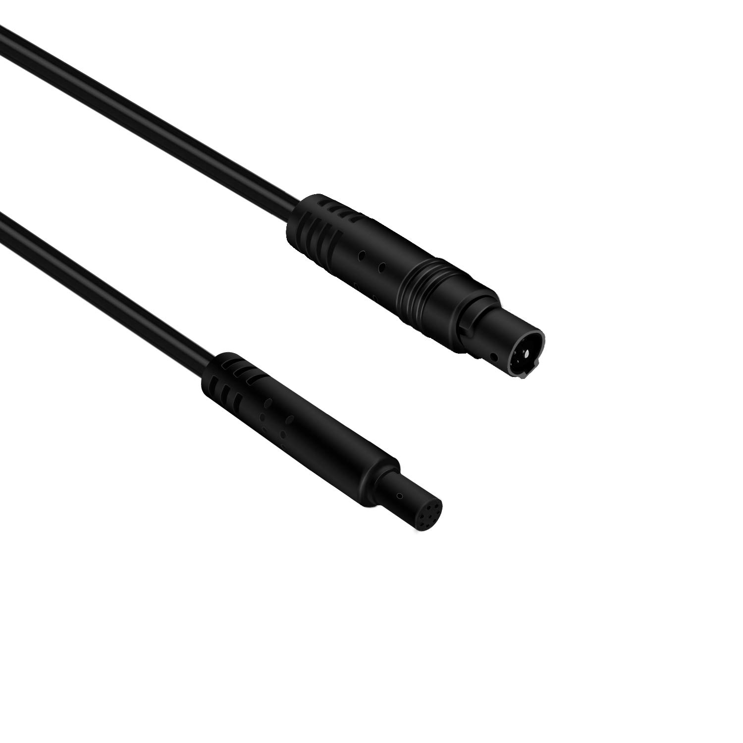 Close-up of male and female 8-pin connectors