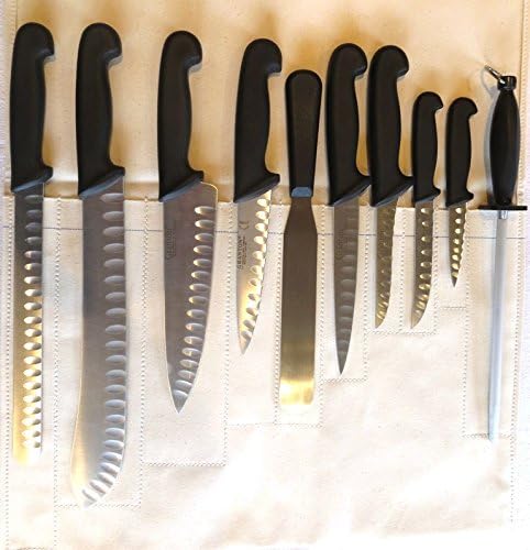 GRANTONof Sheffield The Original Edge Knife 10 PC Professional Chefs Knife Set in Wallet..