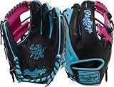 Rawlings | Heart of The Hide Series Baseball Glove | 11.5" | RHT | Pro I-Web | Spring Break Edition - Black/Blue/Pink