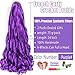 ELAOGI French Curly Braiding Hair, 24 Inch, 2 Packs, Purple, Human Hair, Modern, Curly, Braiding Installation