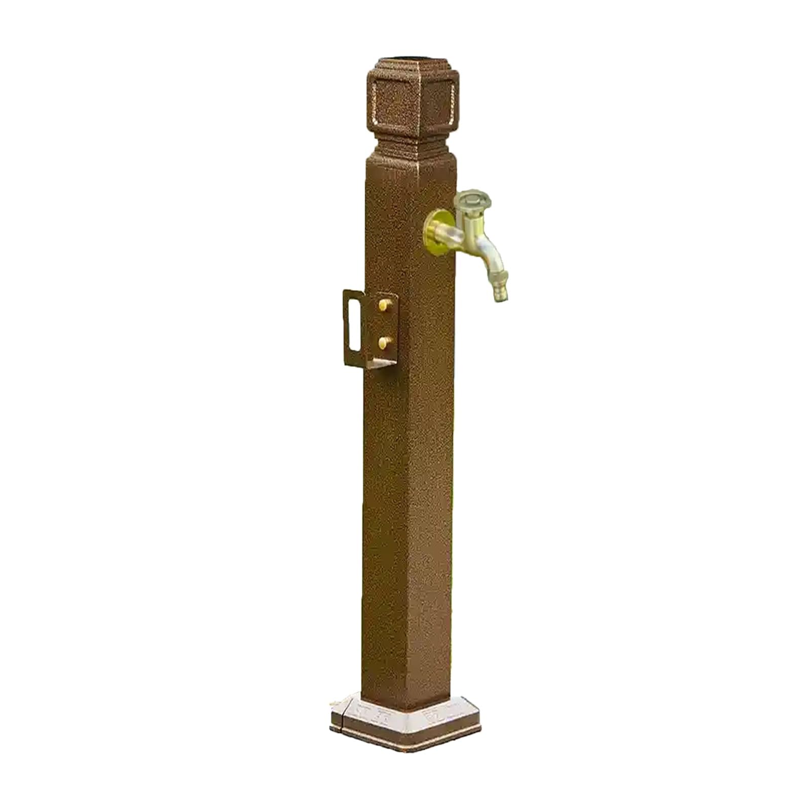 WOTZOV Outdoor Water Column With Double Faucet, 37.4In Vertical Garden Irrigation Hydrant, Freeze Proof Courtyard Column, Garden Faucet For Efficient Watering，95cm/37.4in D