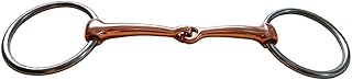 SagaSave Loose O Ring Stainless Steel Horse Ring Copper Snaffle Bit Hollow Jointed Mouth Bits for Equestrian Supplies