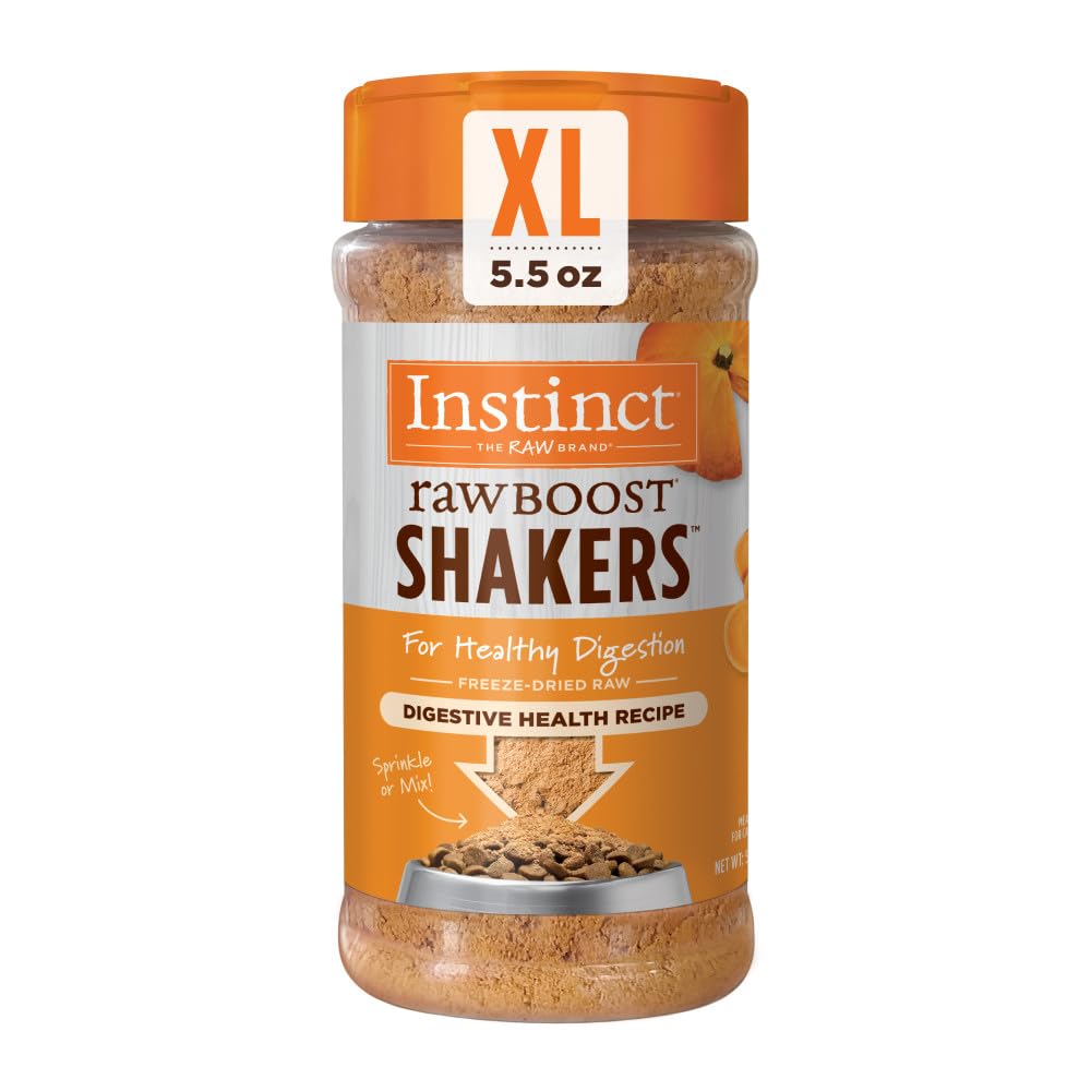 Raw Boost Shakers, Freeze-Dried Powder, Cat Food Topper, Chicken - Gut Health, 5.5 oz. Bottle