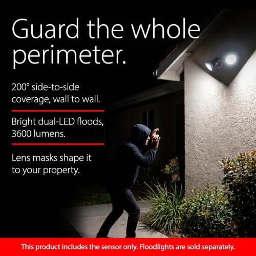 RAB Lighting STL200W Outdoor Motion Sensor Light Control – 200 Degree Wide Side to Side Detection, Dusk to Dawn Photocell, LED On Guard Indicator, 6000V Surge, Hardwired 120V, White - Image 4