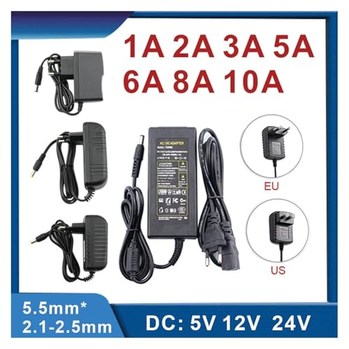 Adaptador de corriente DC 5V 12V 24V (6A, Enchufe EU, 24V) miniatura 2
