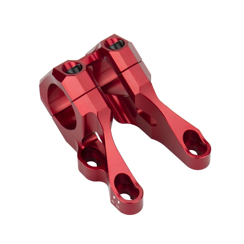 CYSKY 31,8mm Potence à montage direct Collier de serrage, construction monobloc Conception légère pour fourches à double couronne
