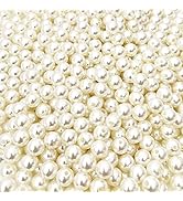 JieGuanG 1000Pcs Perle di Lustro Lucido Lucido Rotondo Perle sciolte Perle per Festa di Nozze Dec...