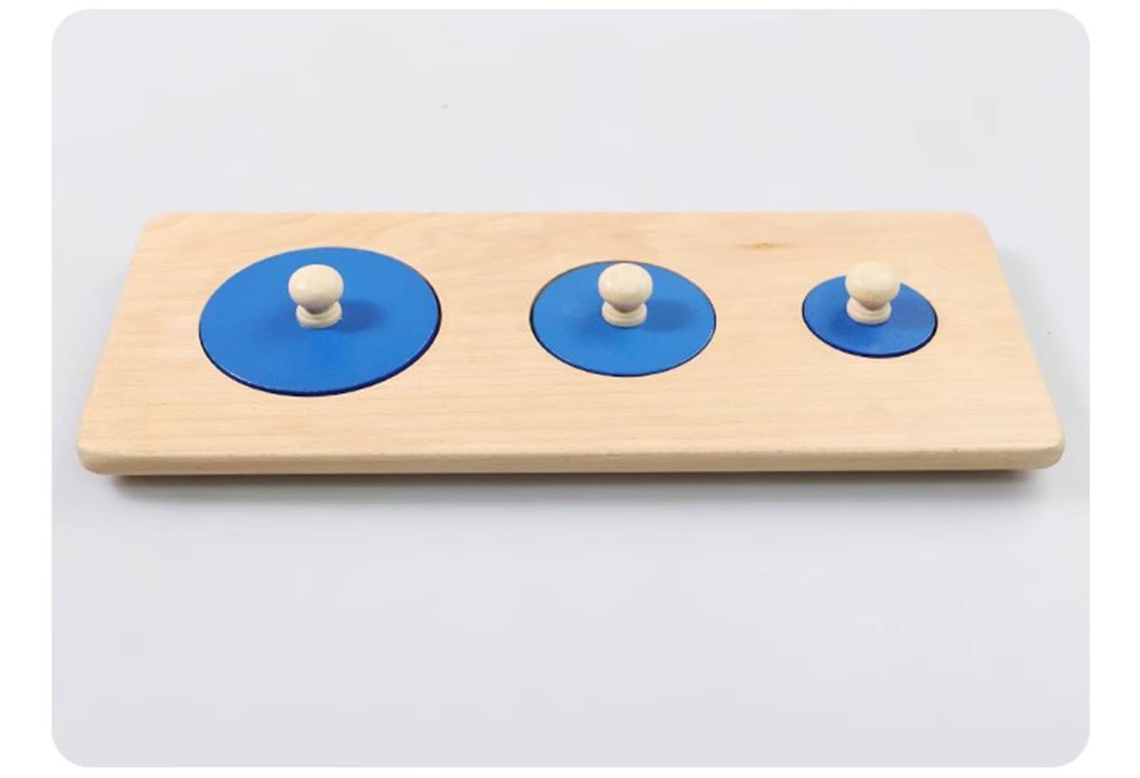 Rompecabezas de Panel de Perilla de Madera Montessori, Rompecabezas geométrico de Madera de Formas múltiples, Material sensorial Preescolar