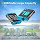 Akku Ladegerät Kit für ƓoPro Hero 12 Black/11 Black/10 Black/9 Black, 2 Pack 2000mAh Ersatzakkus, USB Cable, Typ-C, 3-Kanal LCD Ladegerät (Ladegerät + 2 Akkus)