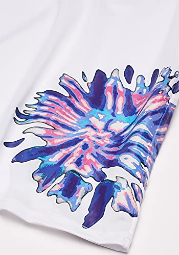 Image of Kanu Surf Girls' Karlie Rash Guard UPF 50+ Sun Protection Short Sleeve Swim Shirt