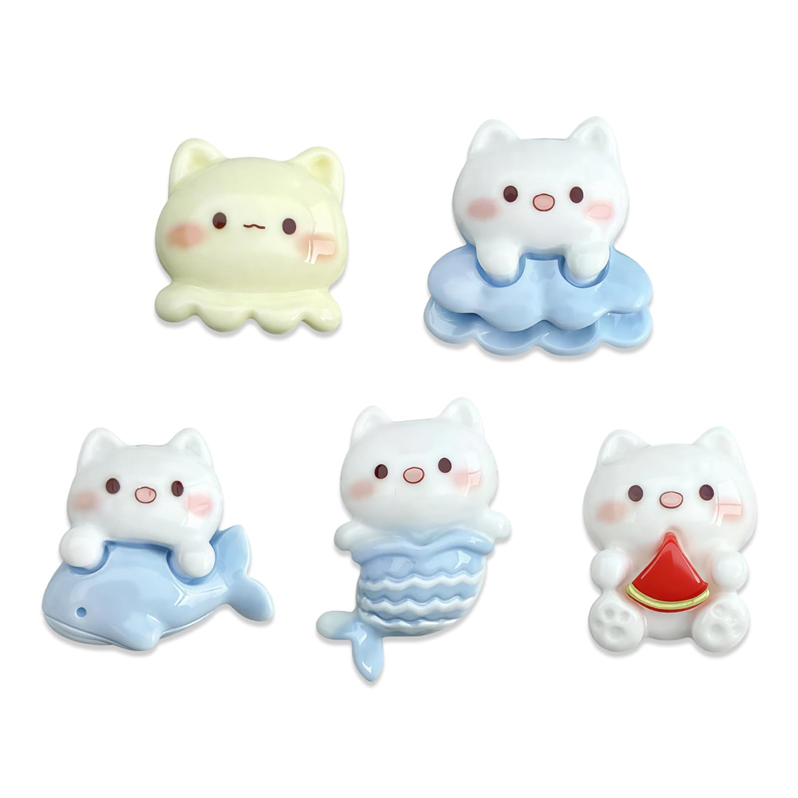 30Pcs Cat Cork Board Pins, Cute Thumb Tacks, Resin Thumbtacks Set for Office and Home, Decorative Drawing Pin for Walls and Memo Boards, Funny Gifts for Cat Lovers