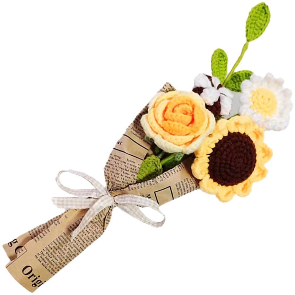 Fleurs au crochet faites à la main pour embellir votre bureau au quotidien