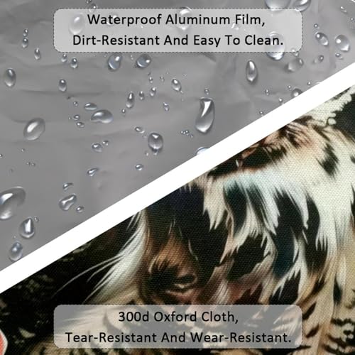 Large Beach Bag for Women, Vintage Owl Rose Flowers Clock Travel Tote with Pockets Waterproof Shoulder Handbag3