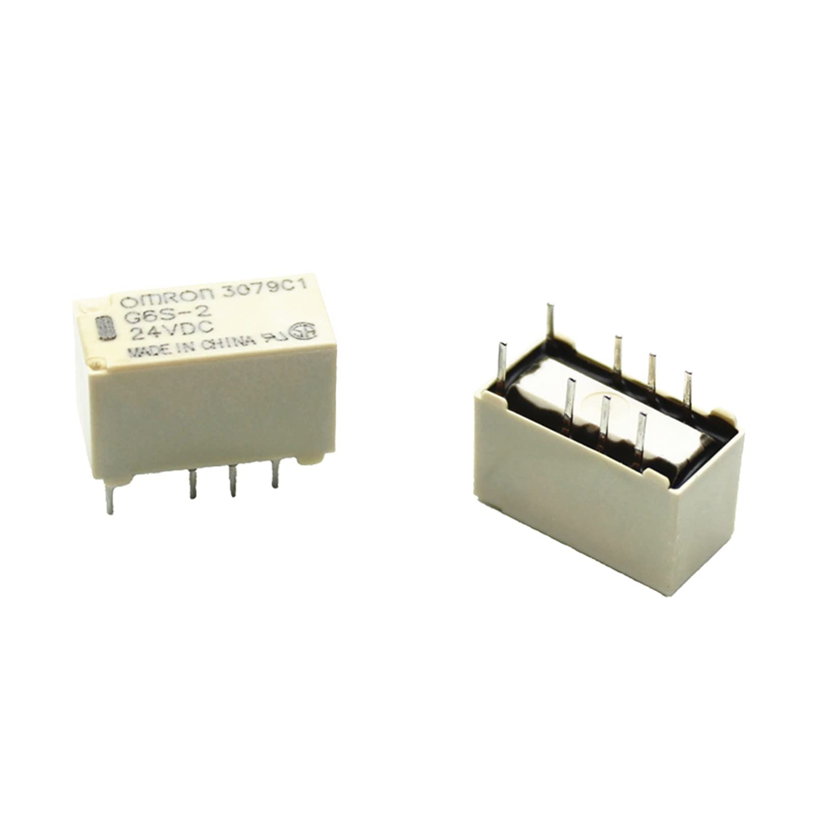 5 szt. 5 V/12 V/24 V Przekaźnik G6S-2-5VDC G6S-2-12VDC G6S-2-24VDC 250VAC/DC220V 8PIN Mini Przekaźnik przełącznika sygnału 2 A Części i części zamienne (rozmiar: 12 V)