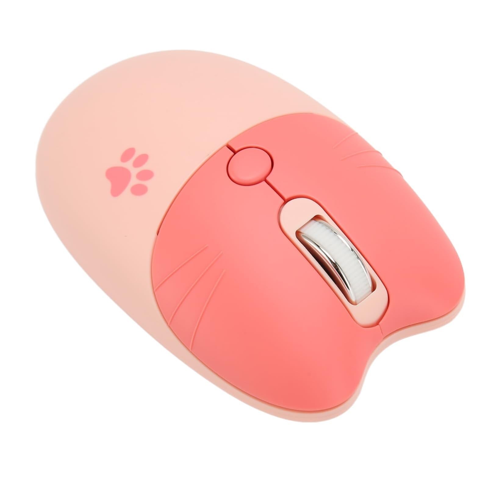 Teclado Ratón Teclado Y Ratón Inalámbricos, Combinados For Gatos, De Ordenador For Portátil Combo(Pink)