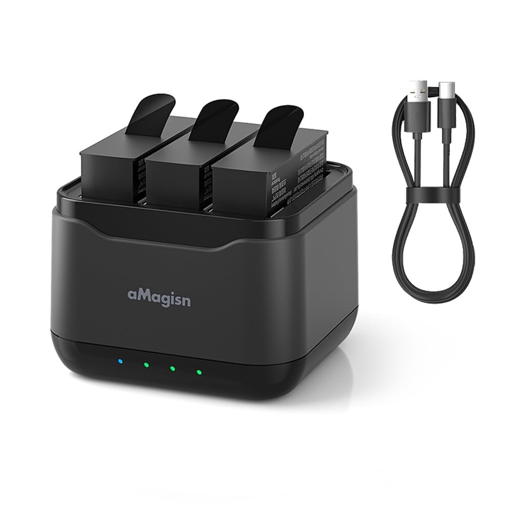 Hub Caricabatterie Per Insta360 AcePro2 - Stazione Ricarica 3 Batterie Con Slot SD E Display OLED - Foto 4