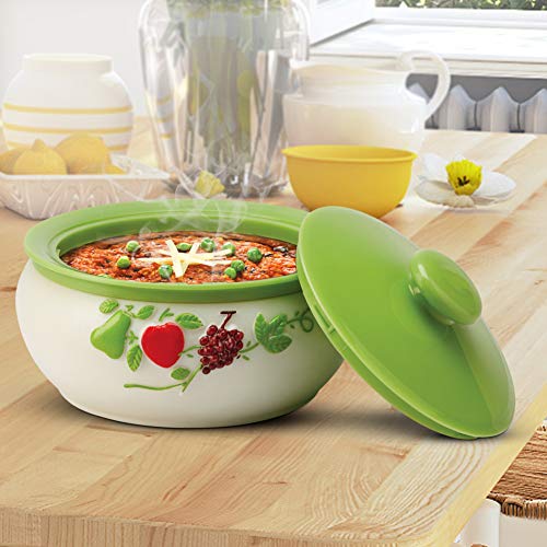 Image of MILTON Orion 1500 Insulated Inner Stainless Steel Casserole, 1220 ml, Green