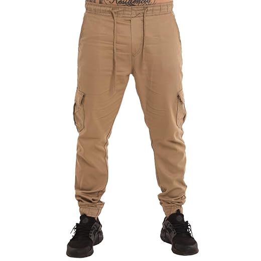 Calça Cargo Jogger Jeans Masculina Com Elástico Qualidade