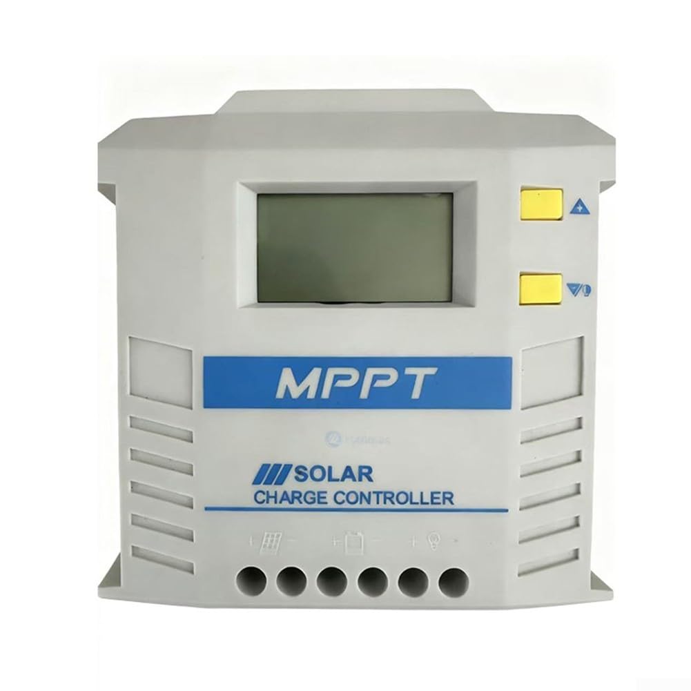 Controlador solar MPPT 20A para jardin domestico con pantalla LCD y carga USB integrada