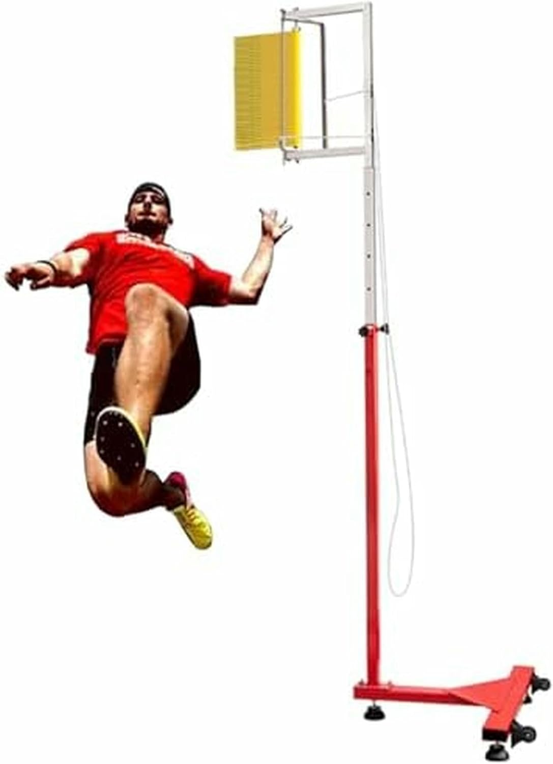 Free-Standing Jump Measurement Tester，Vertical Jump Tester, Evaluation Tool for Jumping Tests for Athletes, for Measuring Jumps in Teenagers and Adults, Floor Standing High Jump Trainer~/