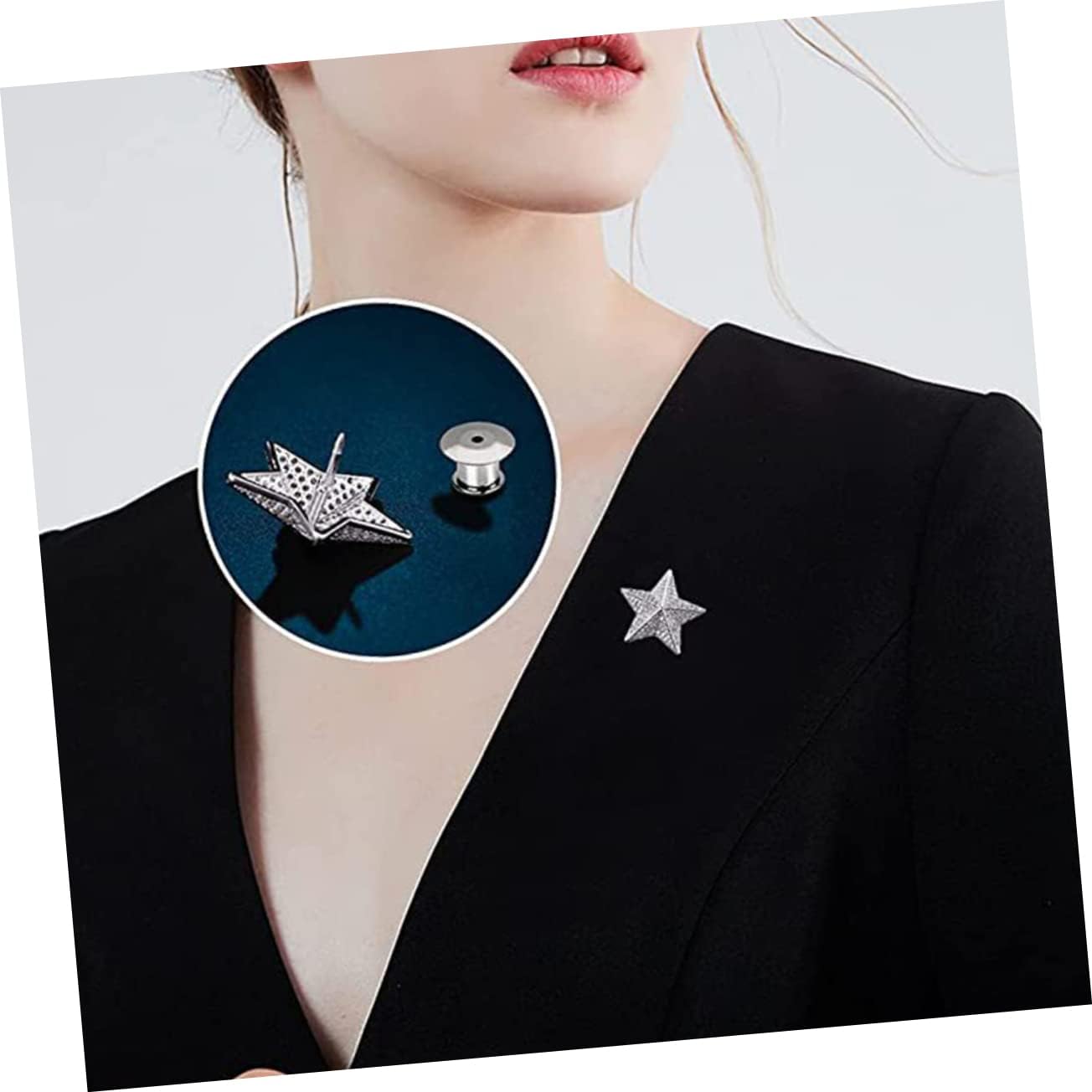 Multi-Function Pin Keeper Replaceable Brooch Backs for Enamel Crafts Lapel Name Tags Compatible Tie Tacks Secure Easy to Use