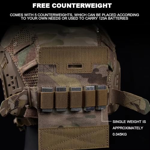 Sac de contrepoids pour casque tactique en nylon haute densité - 6