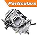 Bear Tracker 250 Carburetor Compatible for Yamaha YFM250X YFM 250X ATV Carb 1999 2000 2001 200 2003 2004.Replace#4XE-14140-13-00(with Intake Manifold & Fuel Tank Petcock)