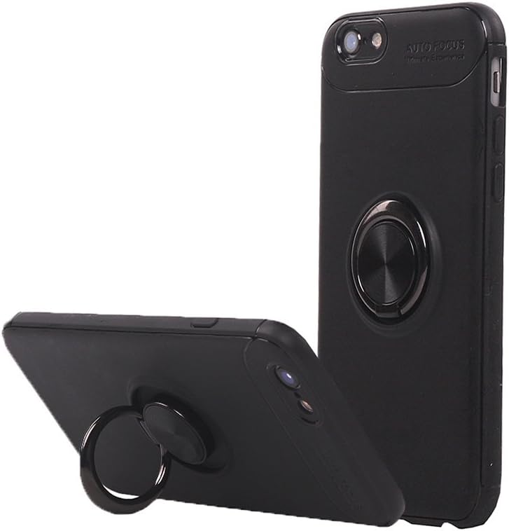 QKAI iPhone 6 Case, iPhone 6s Case, 360 Degree Rotation Kickstand Protective Case with Magnetic Soft Case Cover for Men Women Girl Apple iPhone 6/ iPhone 6s (Black)